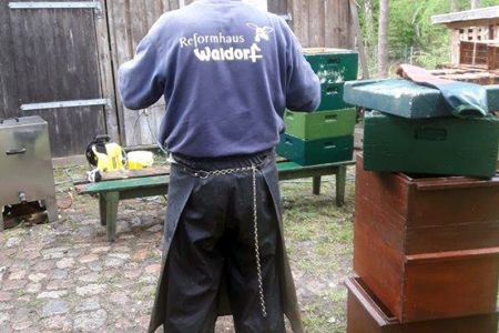 Desinfektion des Materials mit Soda