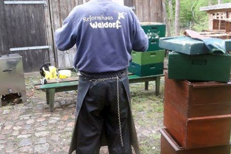 Desinfektion des Materials mit Soda